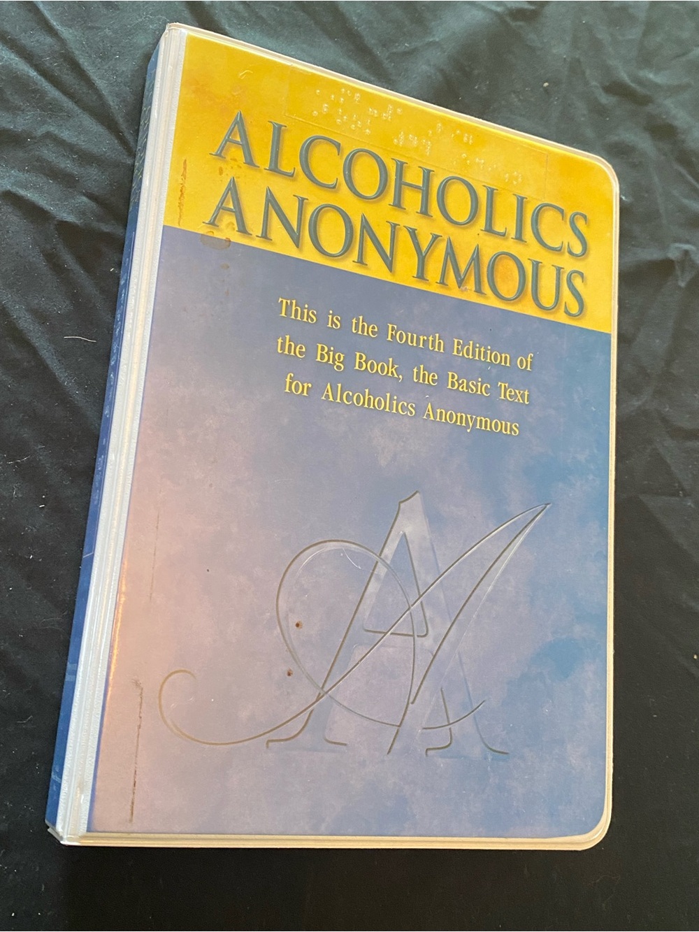 Alcoholics Anonymous Big Book Fourth Edition - Blue & Yellow Cover